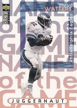 Ricky Watters Philadelphia Eagles 1997 Upper Deck Collector's Choice NFL Names of the Game #63